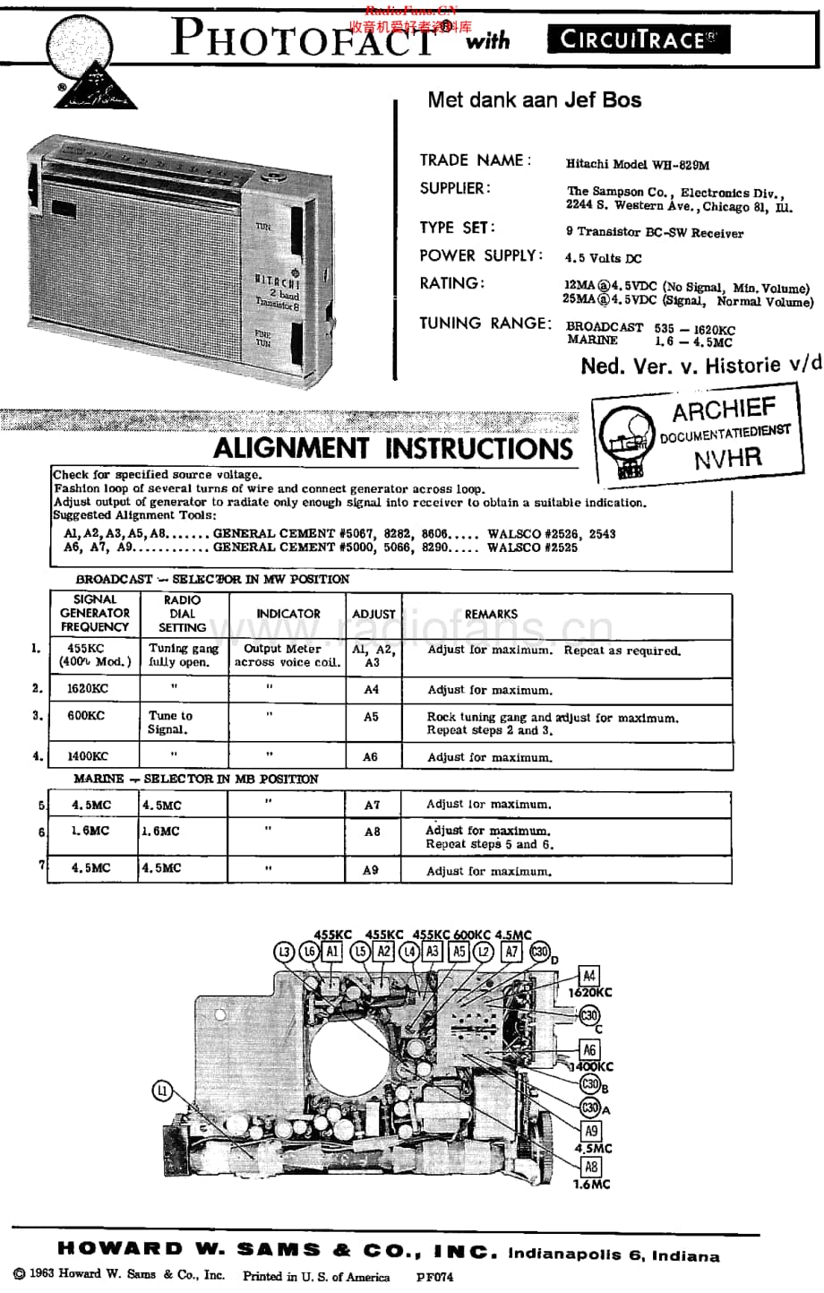 Hitachi_WH829M维修电路原理图.pdf_第1页