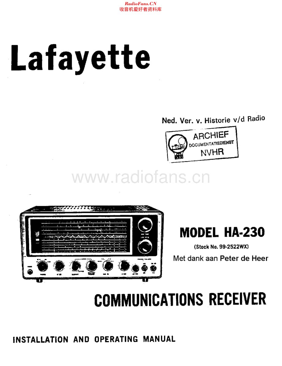 Lafayette_HA230维修电路原理图.pdf_第1页