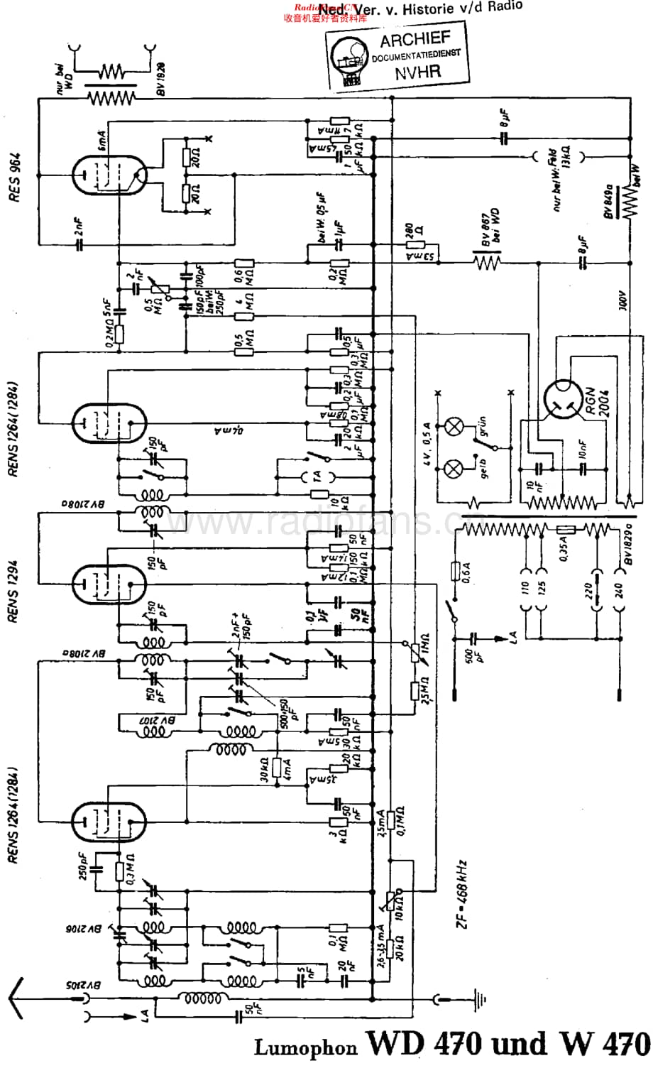 Lumophon_W470维修电路原理图.pdf_第1页