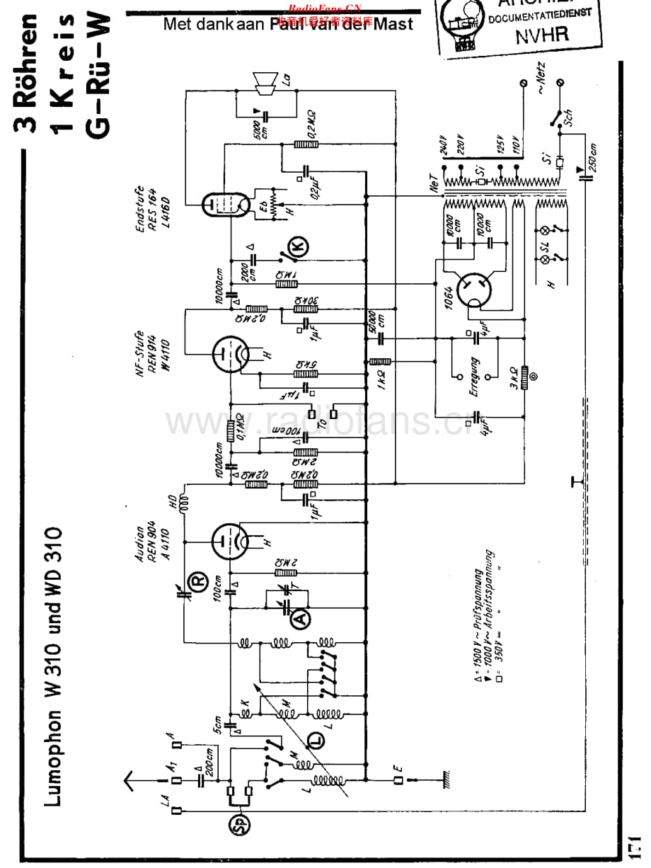 Lumophon_W310维修电路原理图.pdf_第1页