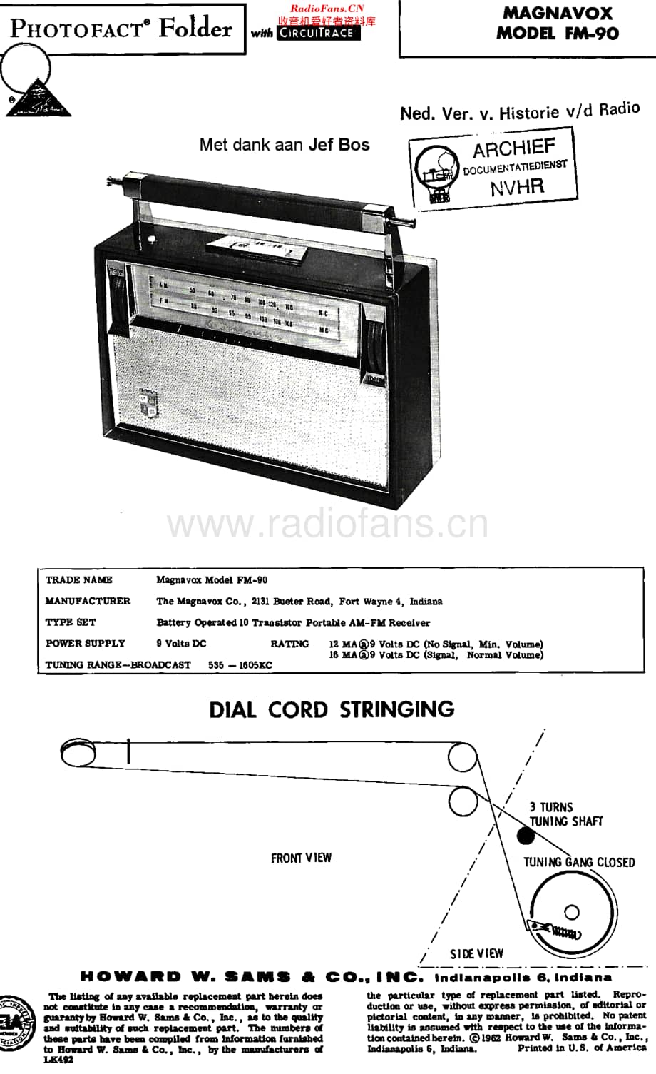 Magnavox_FM90 维修电路原理图.pdf_第1页