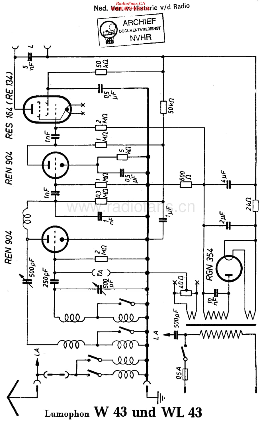 Lumophon_W43维修电路原理图.pdf_第1页