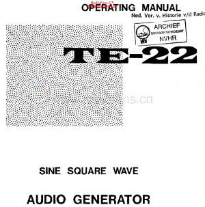 Lafayette_TE22维修电路原理图.pdf