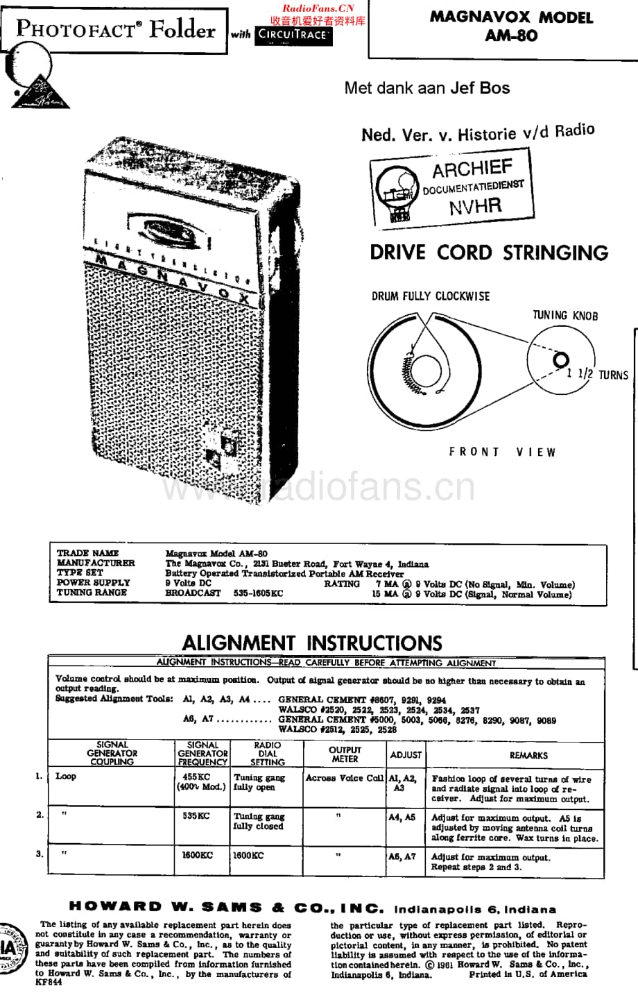 Magnavox_AM80 维修电路原理图.pdf_第1页