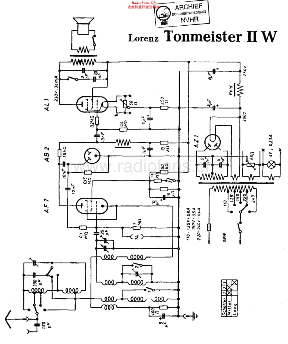 Lorenz_TonmeisterIIW维修电路原理图.pdf_第1页