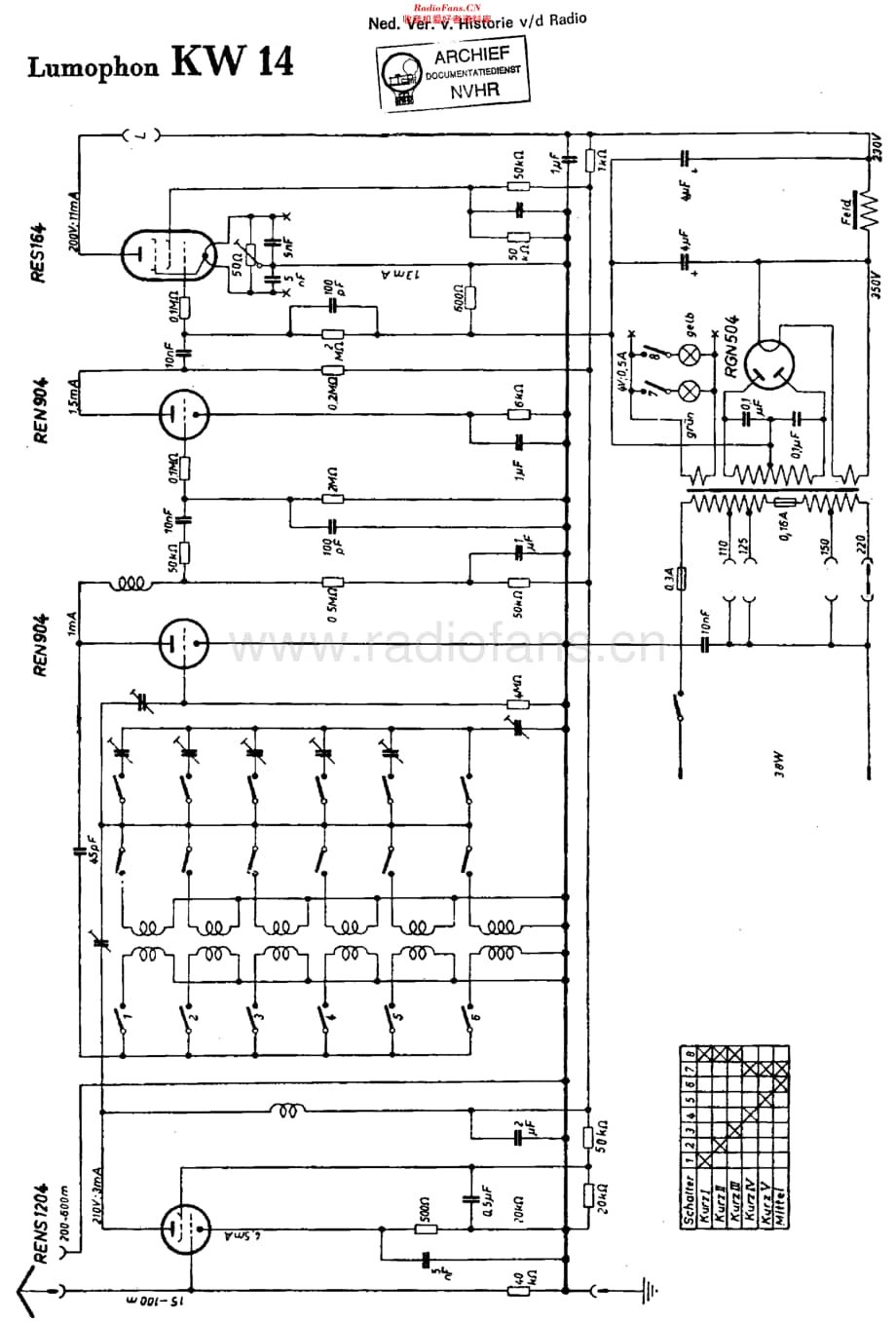 Lumophon_KW14维修电路原理图.pdf_第1页