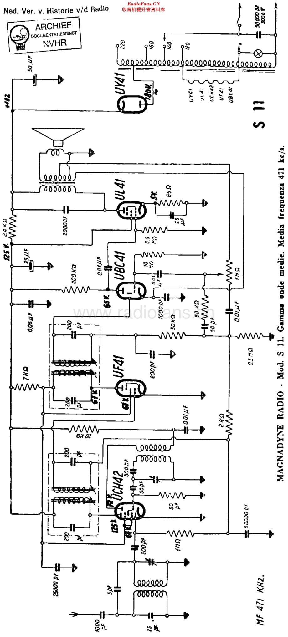 Magnadyne_S11 维修电路原理图.pdf_第1页