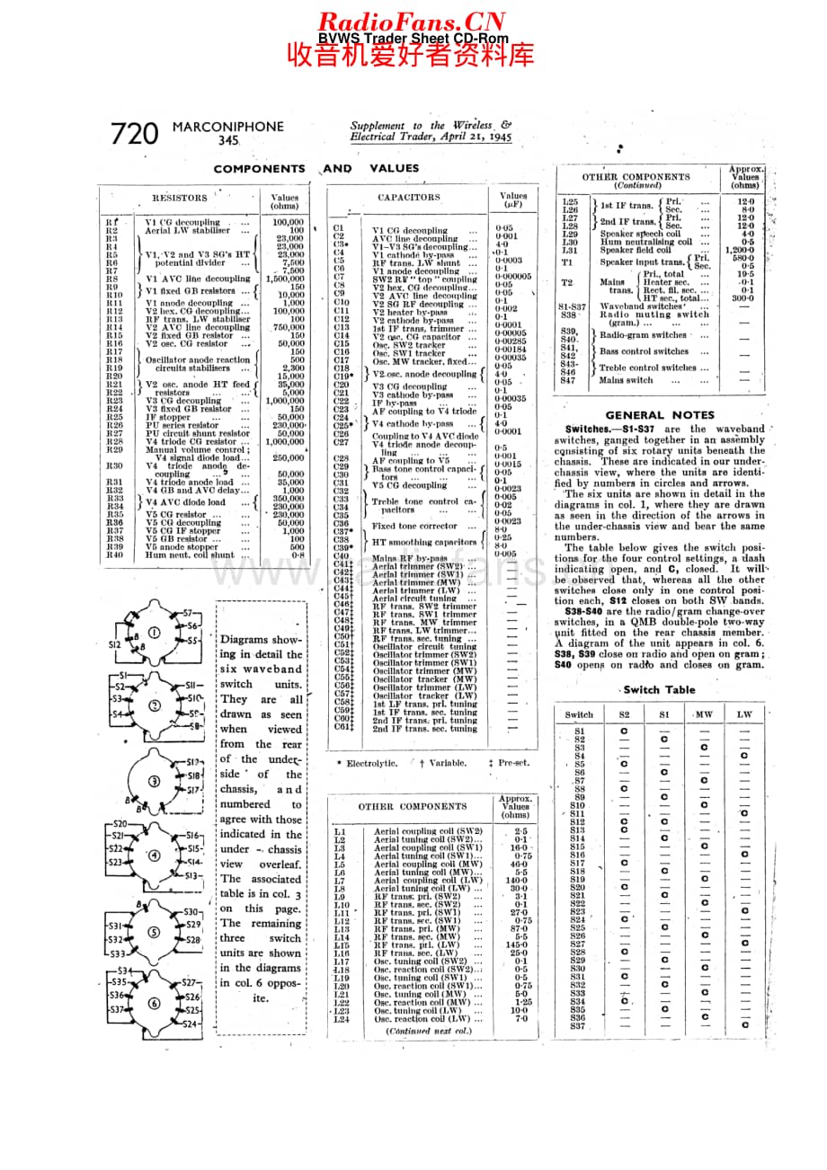 Marconiphone_345 维修电路原理图.pdf_第3页