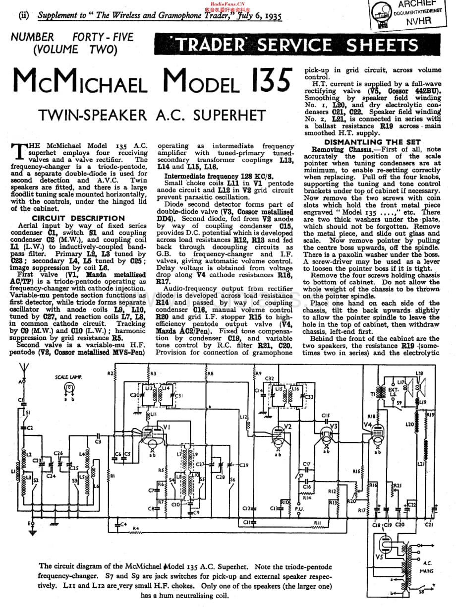 McMichael_135 维修电路原理图.pdf_第1页