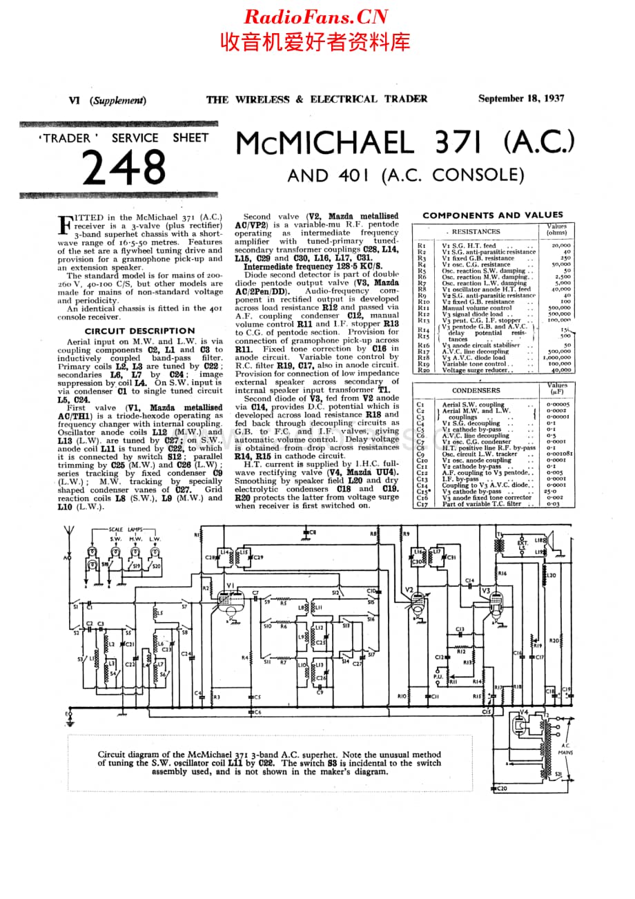 McMichael_371 维修电路原理图.pdf_第1页