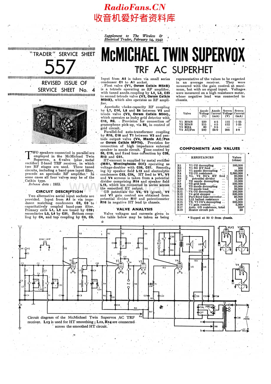 McMichael_TwinSupervox 维修电路原理图.pdf_第1页