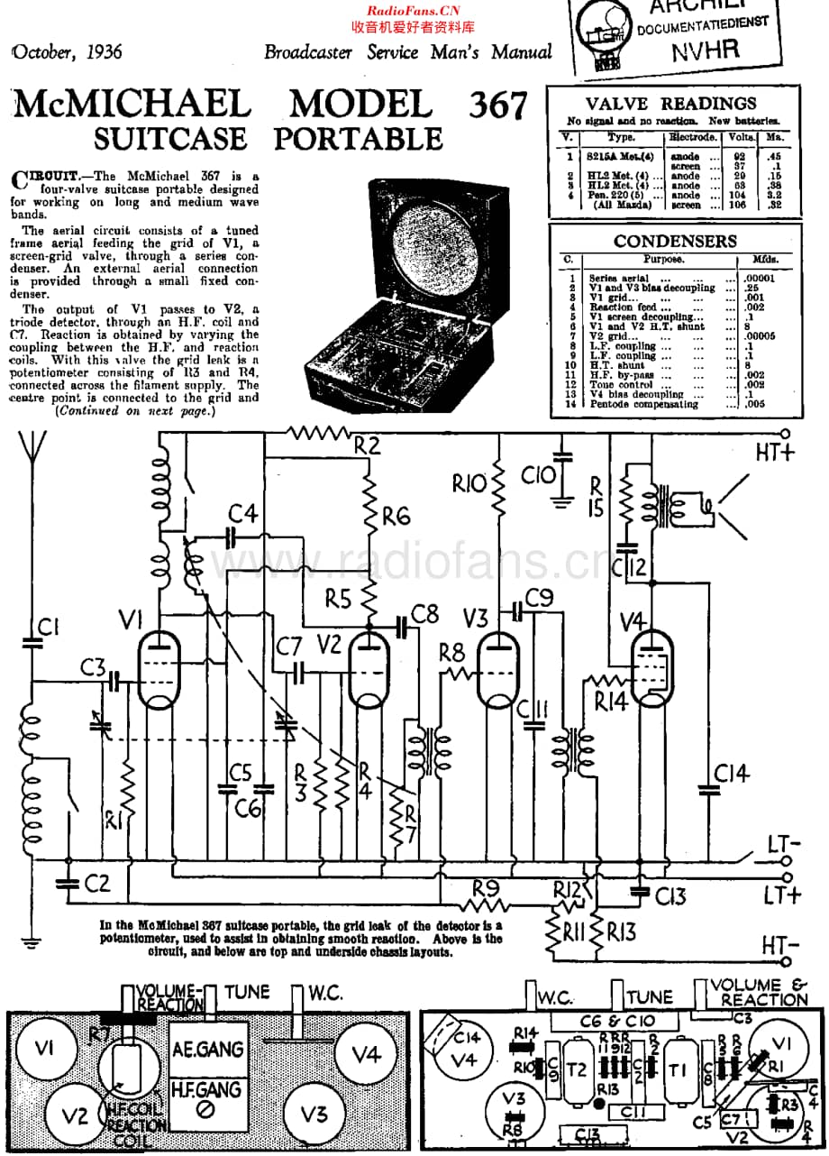 McMichael_367 维修电路原理图.pdf_第1页