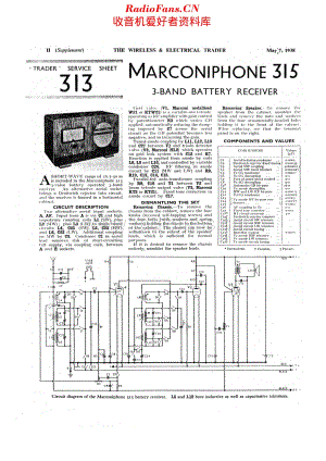 Marconiphone_315 维修电路原理图.pdf
