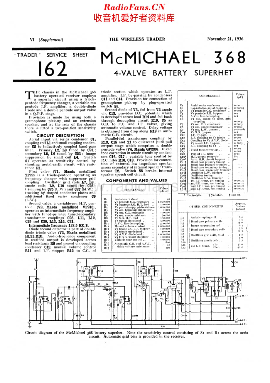 McMichael_368 维修电路原理图.pdf_第1页