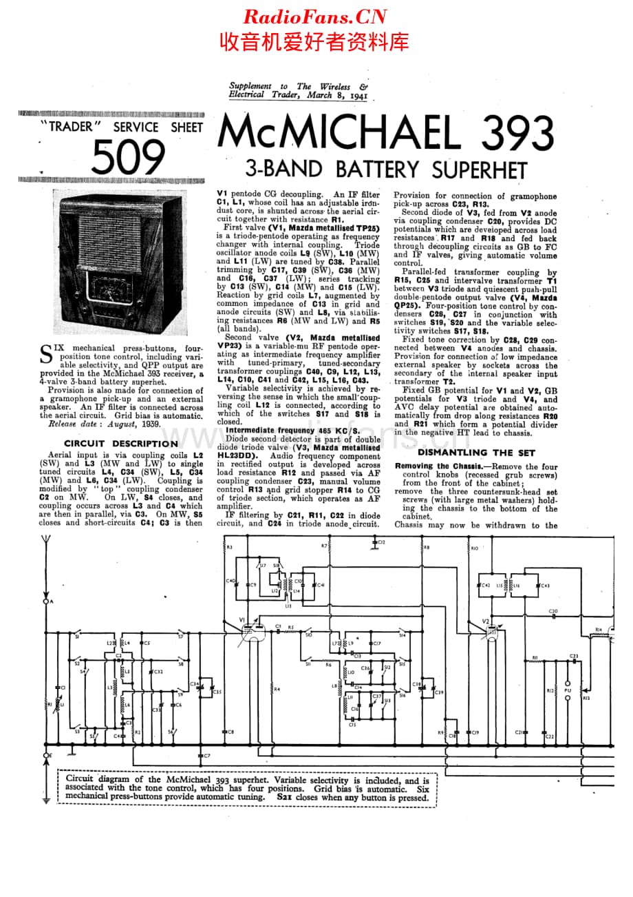 McMichael_393 维修电路原理图.pdf_第1页