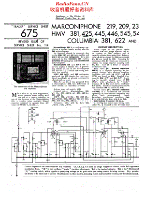 Marconiphone_219 维修电路原理图.pdf