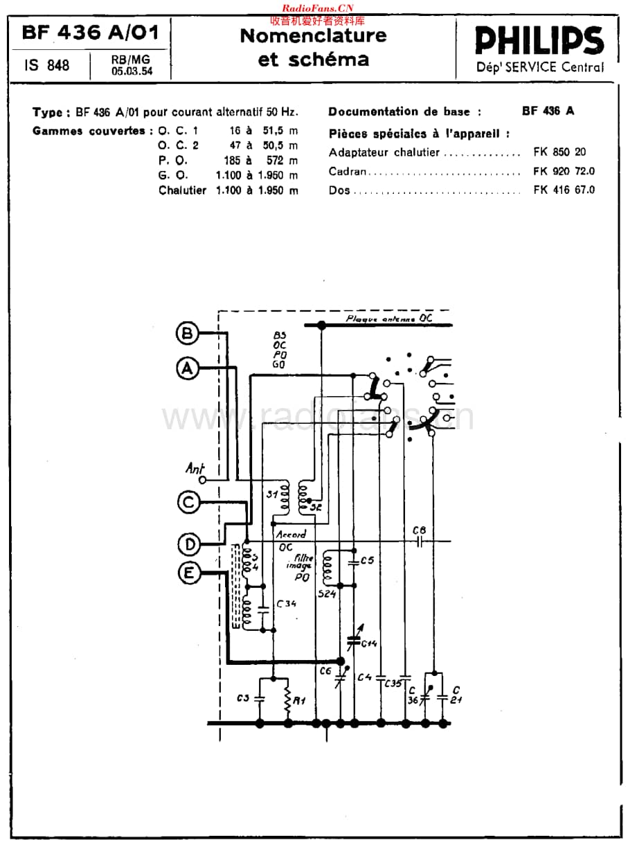 Philips_BF436A 维修电路原理图.pdf_第2页