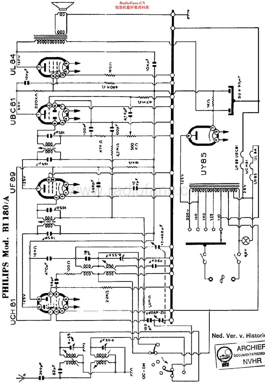 Philips_BI180A 维修电路原理图.pdf_第1页