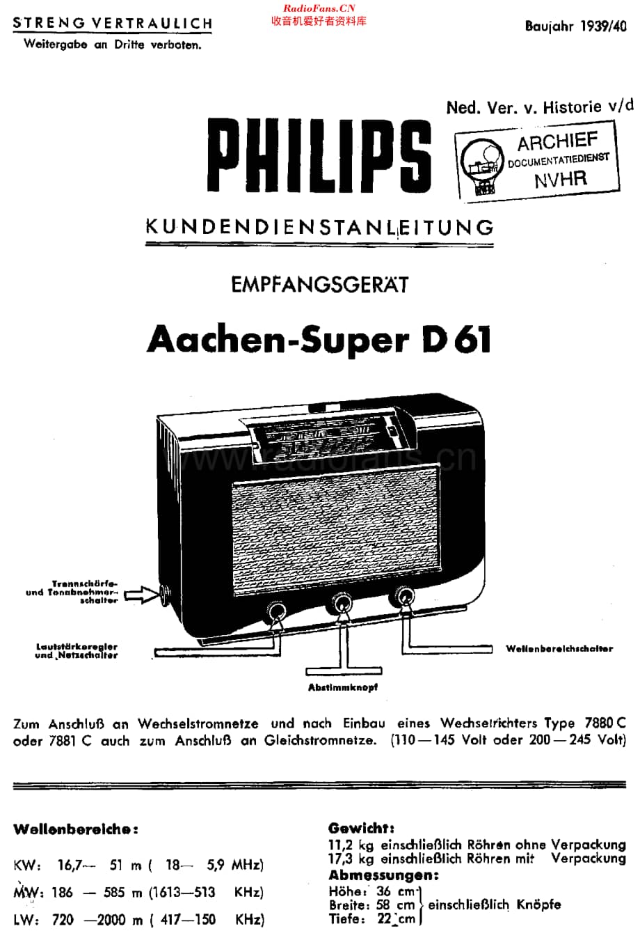 Philips_D61维修电路原理图.pdf_第1页