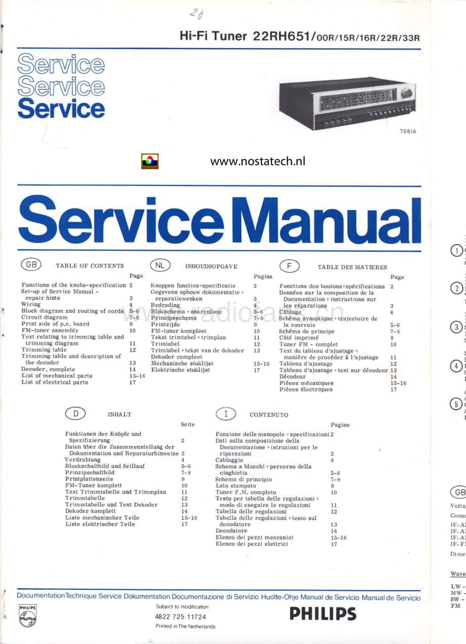 Philips_22RH651 维修电路原理图.pdf_第1页