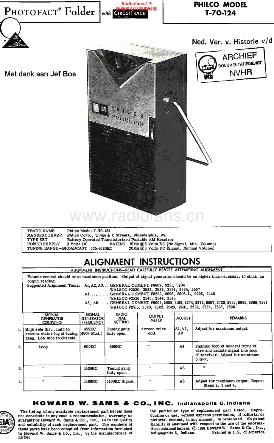 Philco_T70 维修电路原理图.pdf_第1页