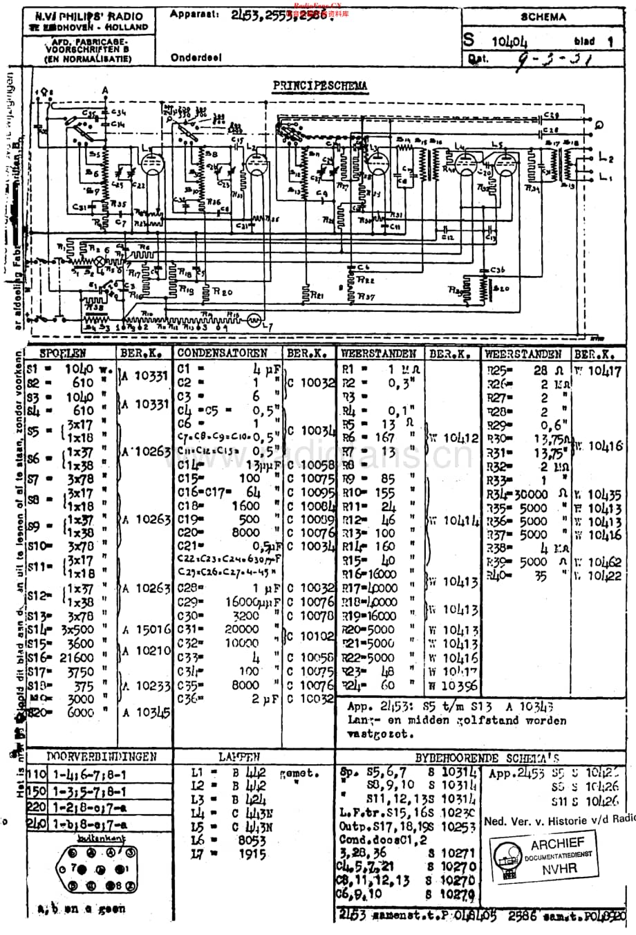 Philips_2553 维修电路原理图.pdf_第1页