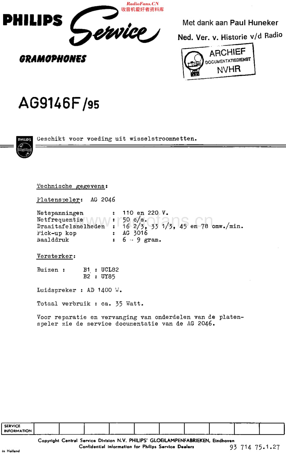 Philips_AG9146F 维修电路原理图.pdf_第1页