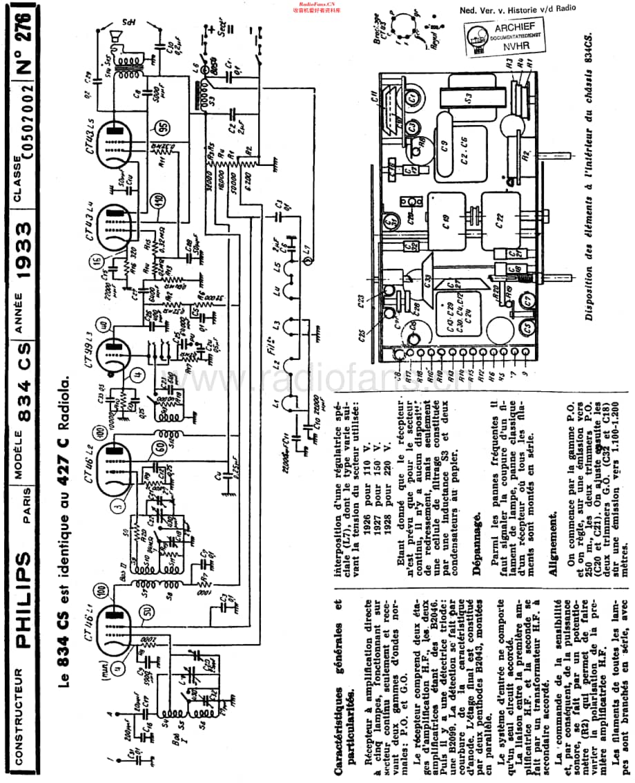 Philips_834CS 维修电路原理图.pdf_第1页