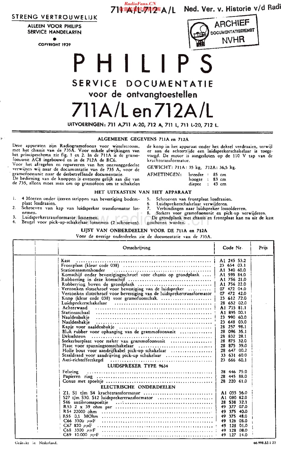 Philips_711A 维修电路原理图.pdf_第1页