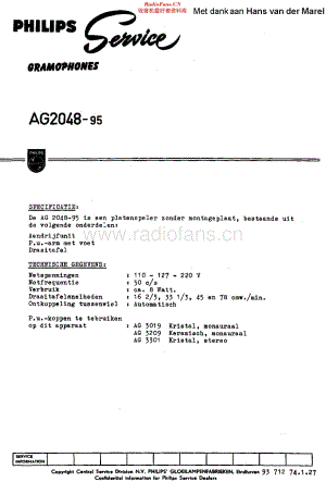 Philips_AG2048 维修电路原理图.pdf