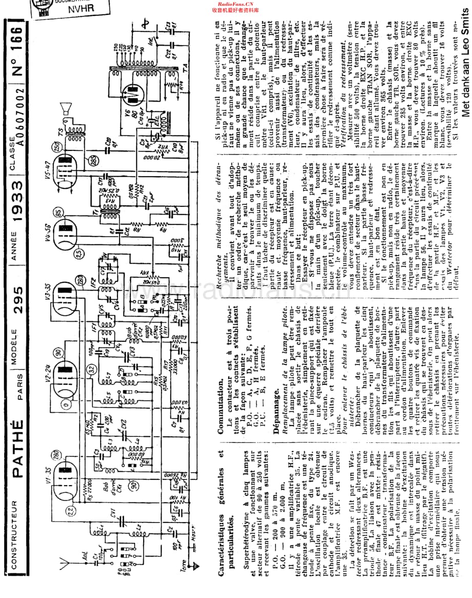 PatheMarconi_295 维修电路原理图.pdf_第1页