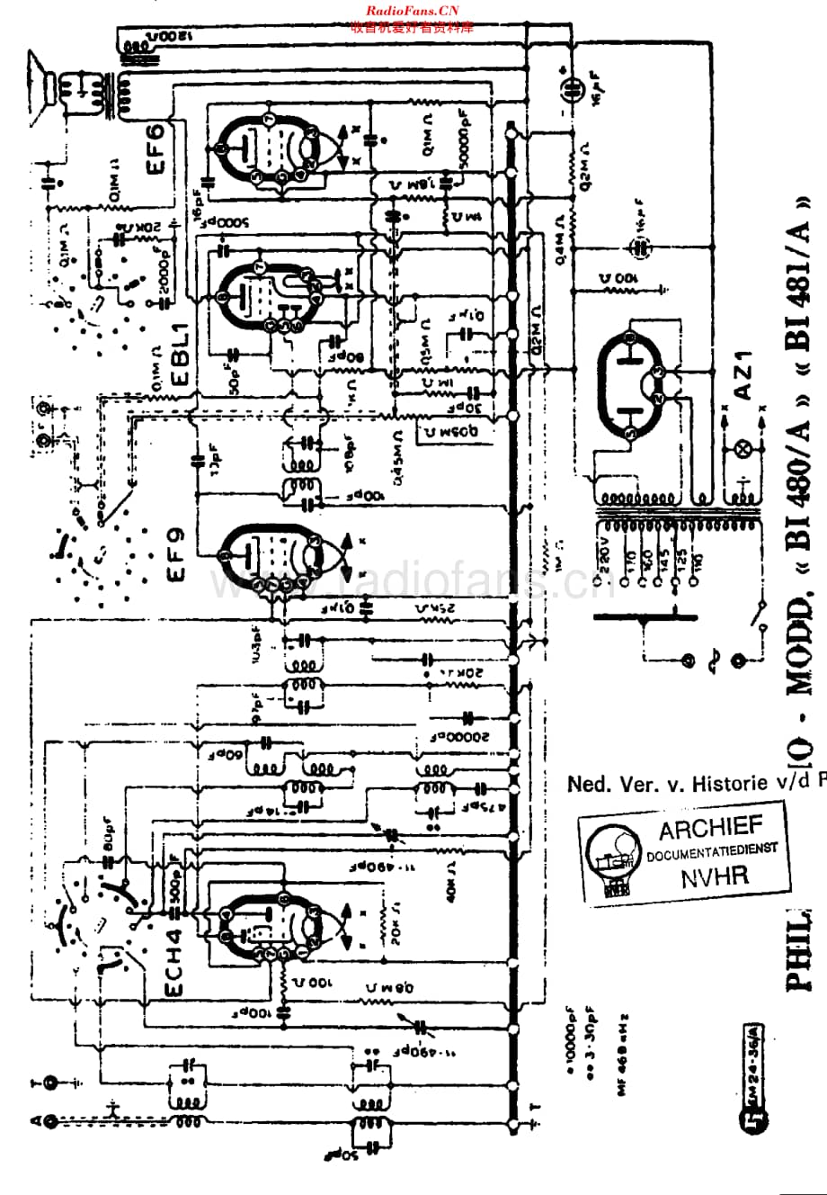 Philips_BI481A 维修电路原理图.pdf_第1页