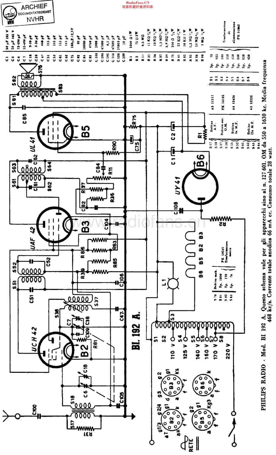 Philips_BI192A 维修电路原理图.pdf_第1页