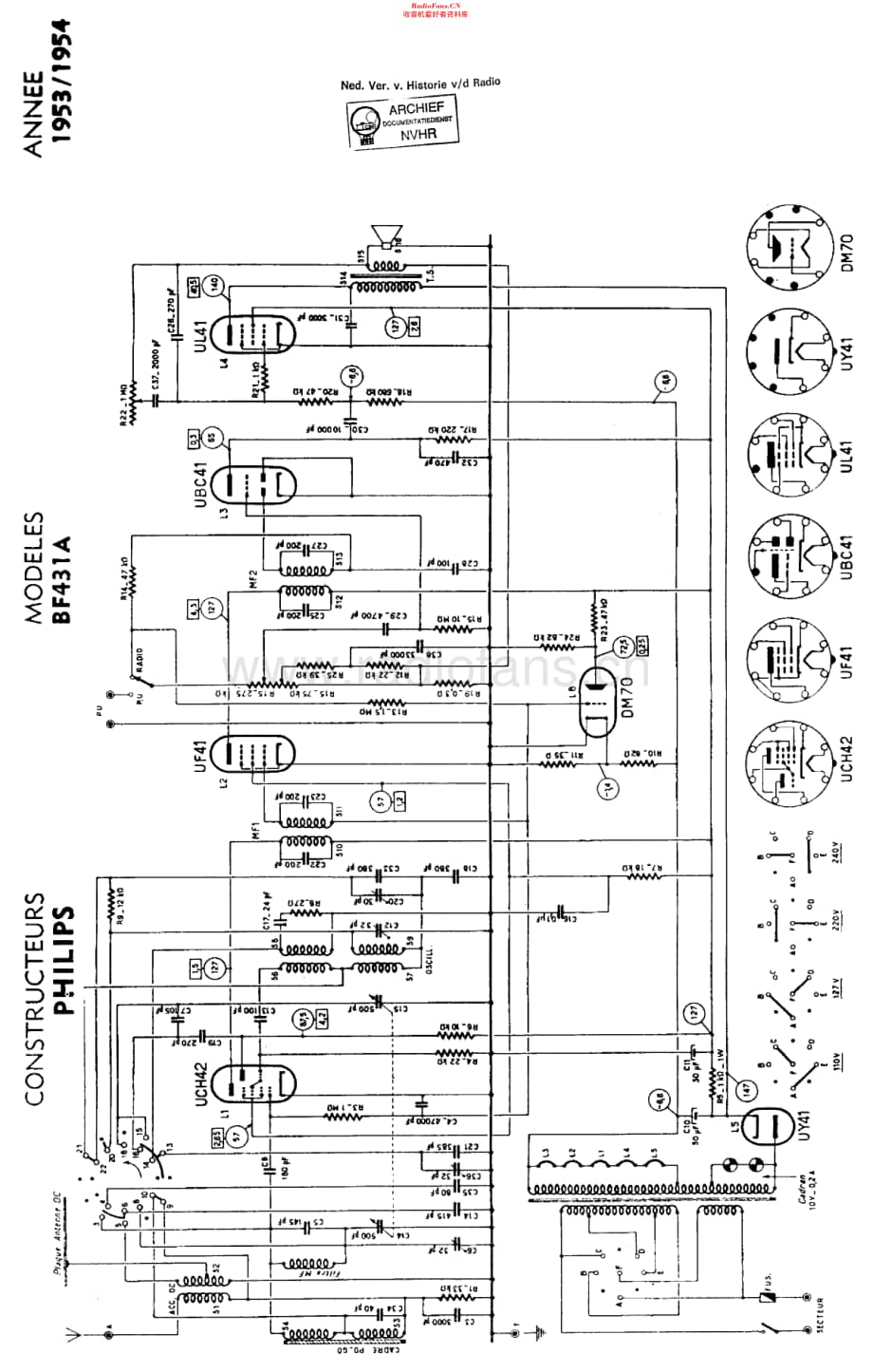 Philips_BF431A 维修电路原理图.pdf_第1页