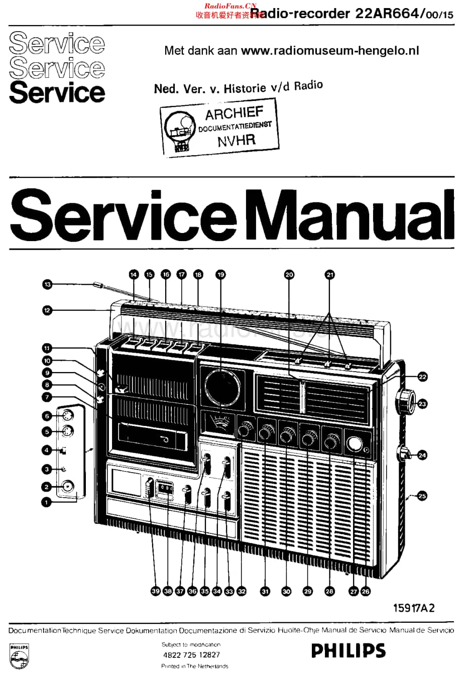 Philips_22AR664 维修电路原理图.pdf_第1页