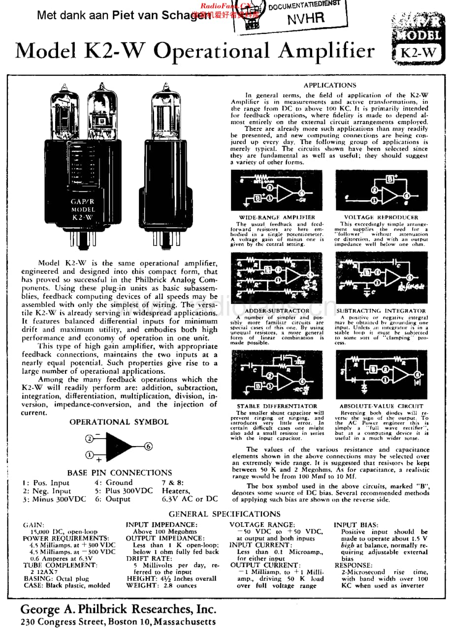 Philbrick_K2W 维修电路原理图.pdf_第1页