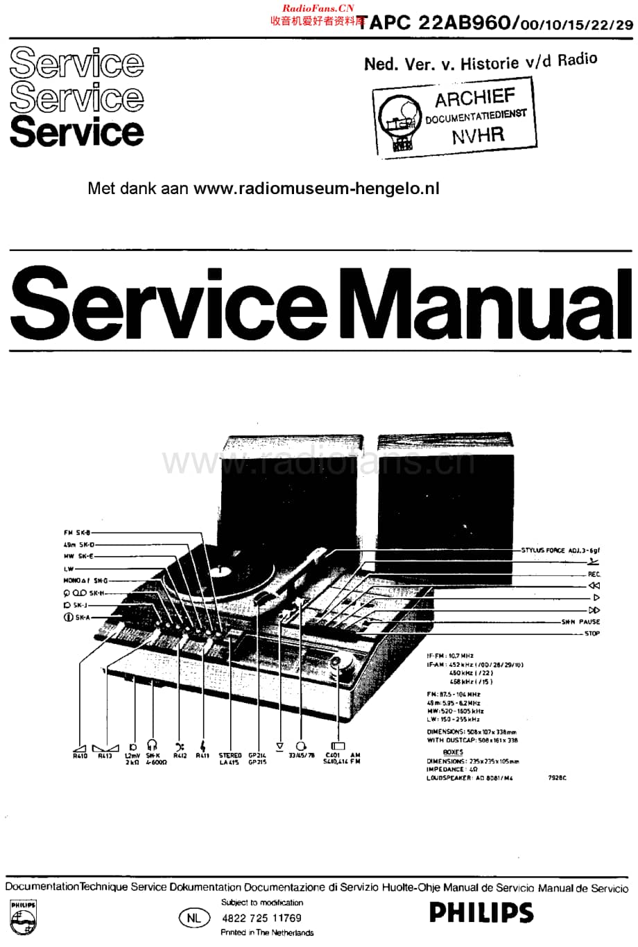 Philips_22AB960 维修电路原理图.pdf_第1页