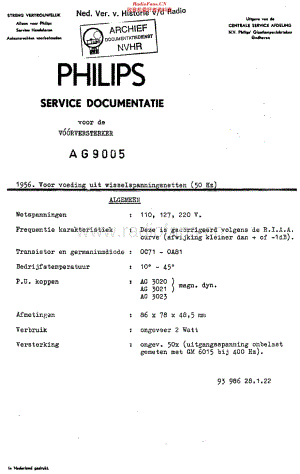 Philips_AG9005 维修电路原理图.pdf