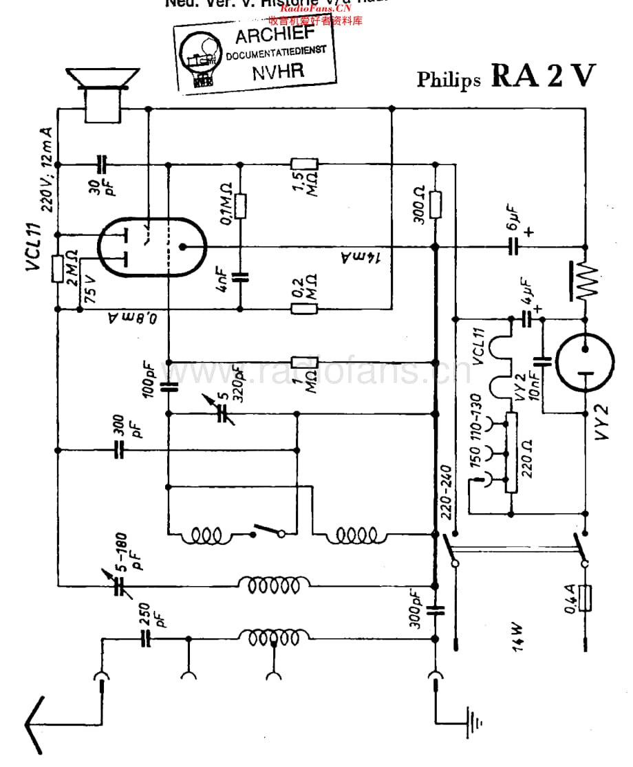 Philips_RA2V维修电路原理图.pdf_第1页