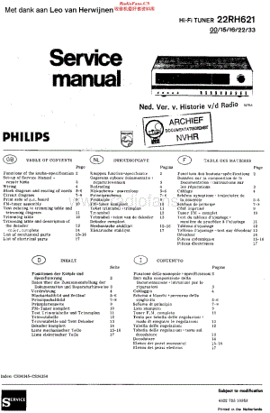 Philips_22RH621 维修电路原理图.pdf