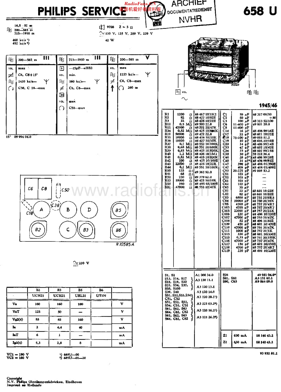 Philips_658U 维修电路原理图.pdf_第1页