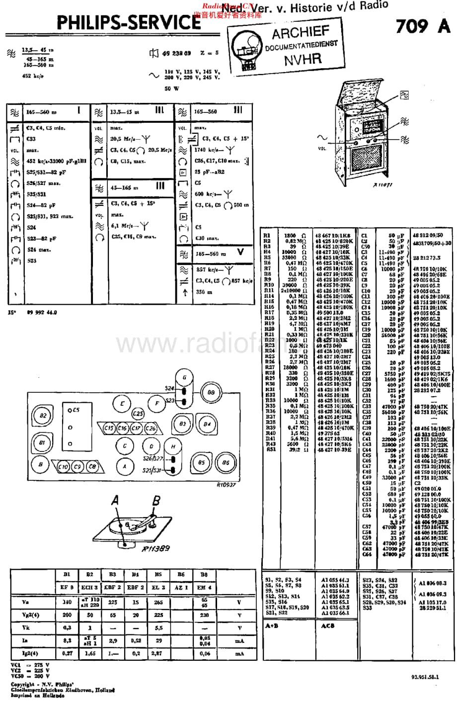 Philips_709A 维修电路原理图.pdf_第1页