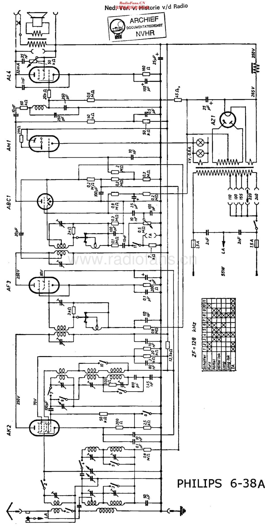 Philips_6-38A 维修电路原理图.pdf_第1页