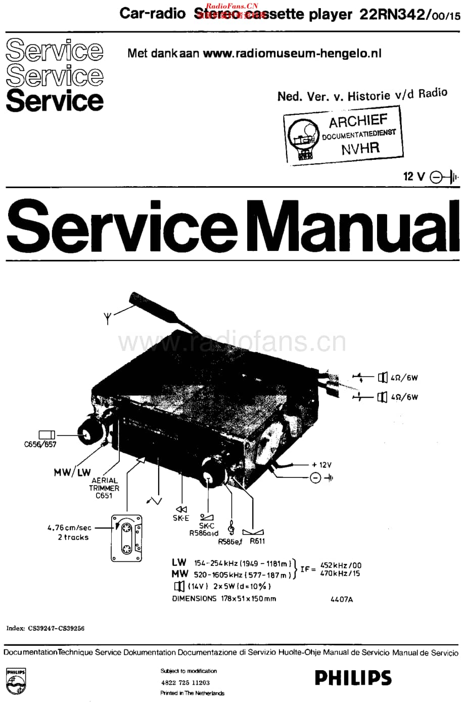 Philips_22RN342 维修电路原理图.pdf_第1页