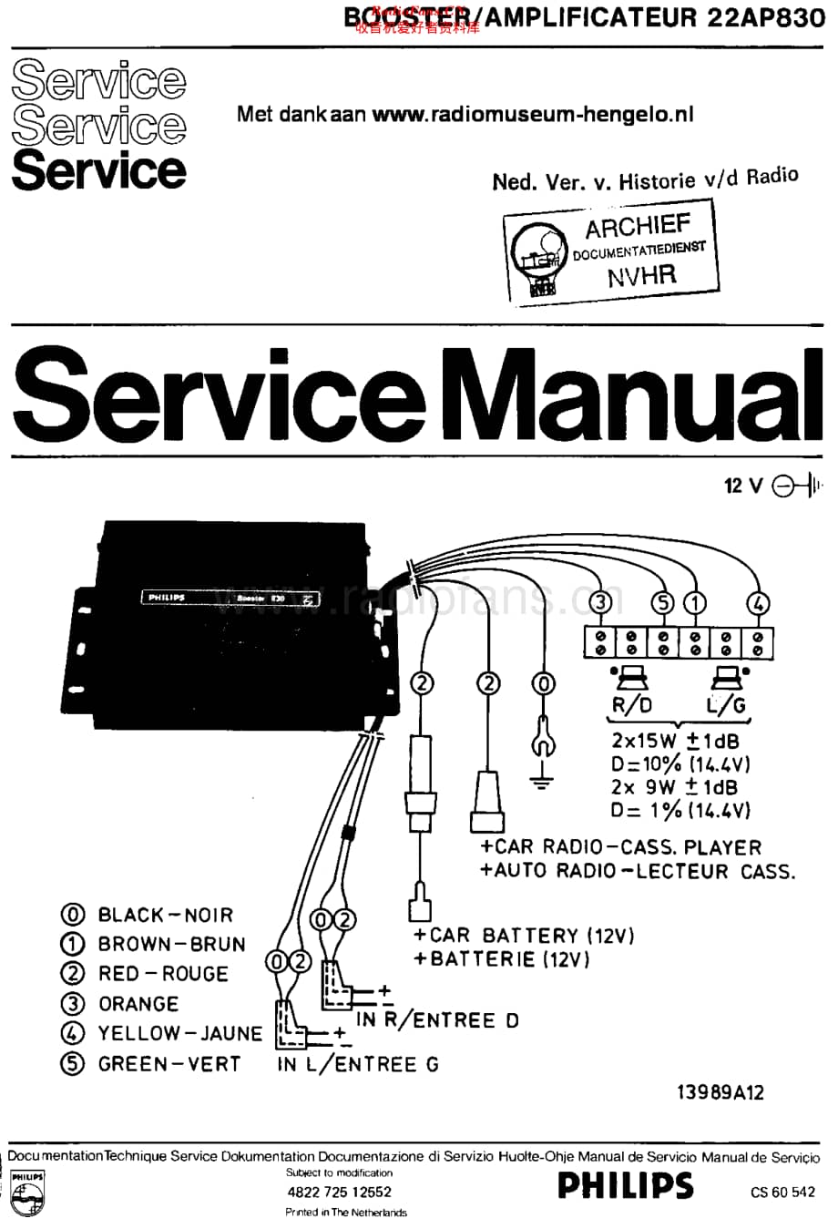 Philips_22AP830 维修电路原理图.pdf_第1页