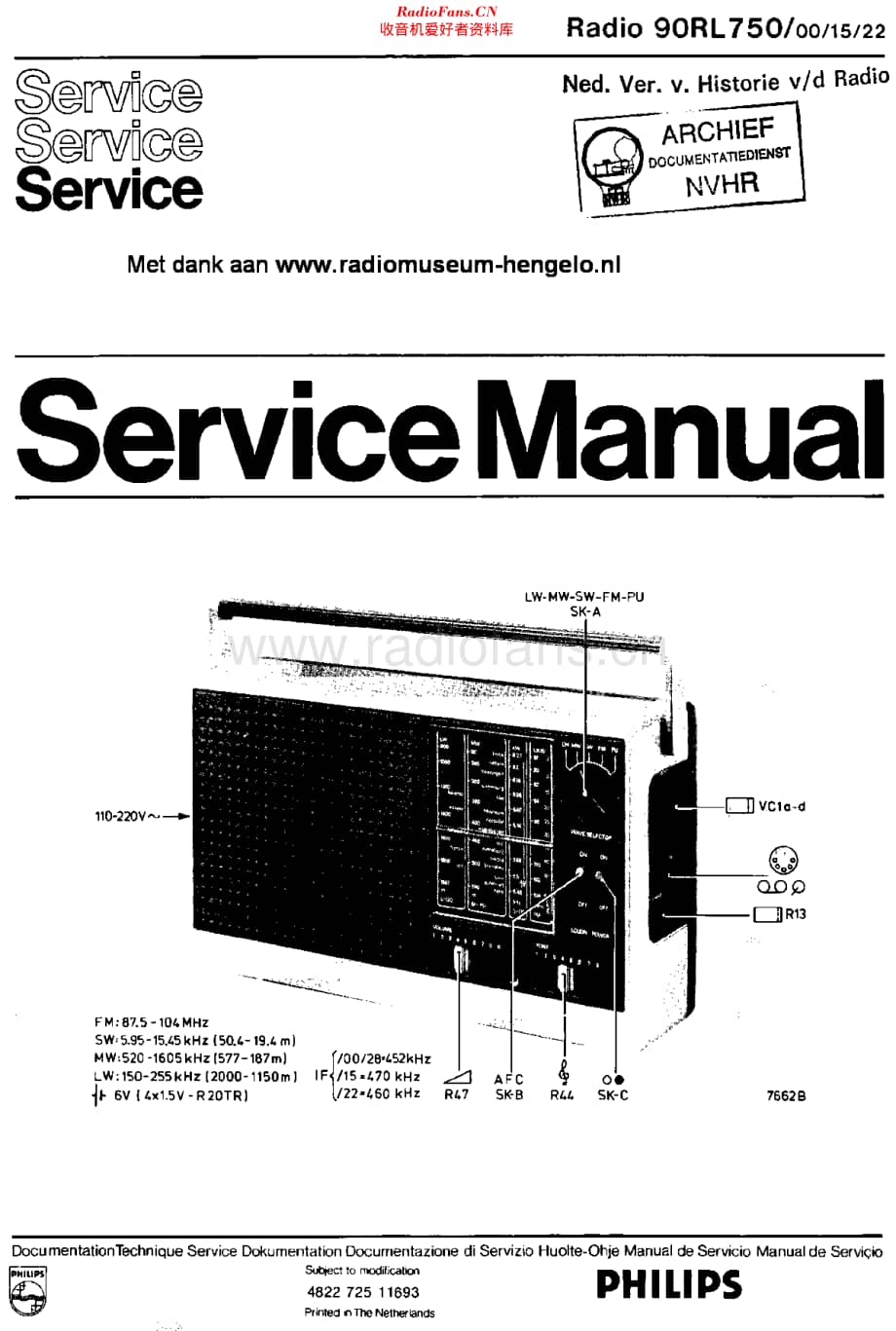 Philips_90RL750 维修电路原理图.pdf_第1页