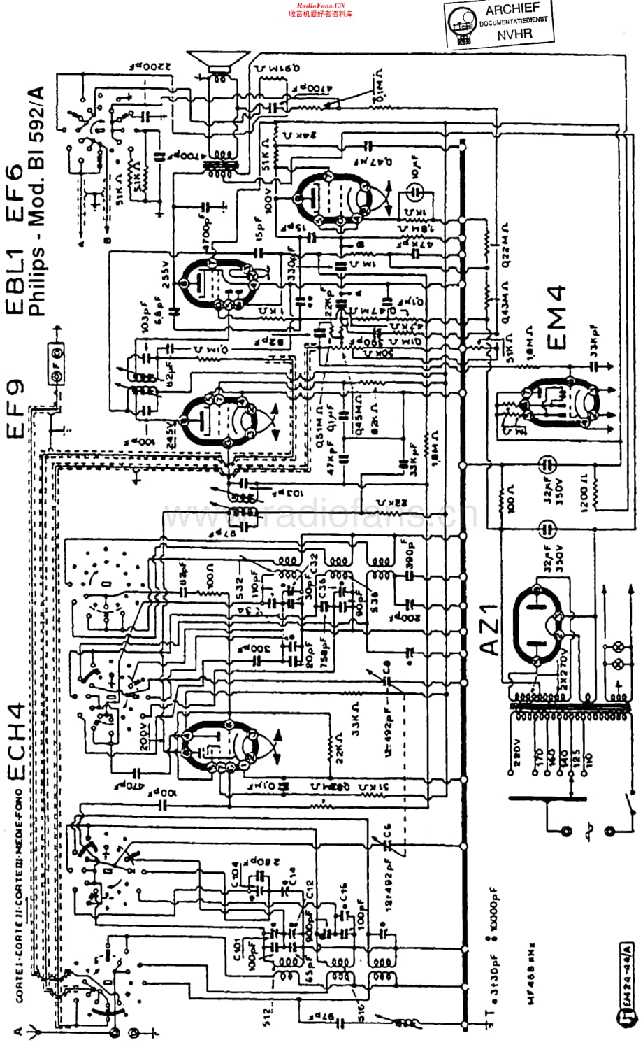 Philips_BI592A 维修电路原理图.pdf_第1页