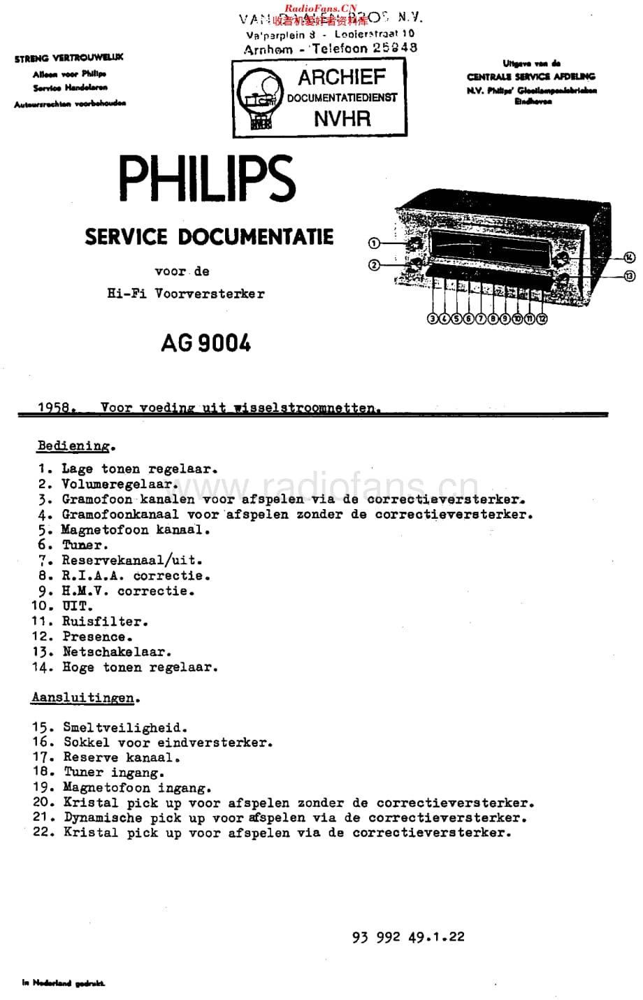 Philips_AG9004 维修电路原理图.pdf_第1页