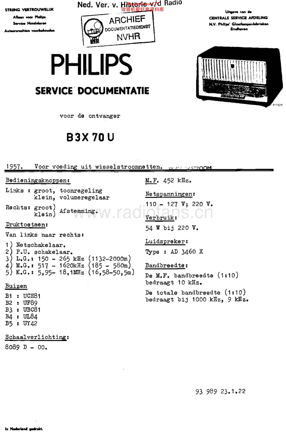 Philips_B3X70U 维修电路原理图.pdf_第1页