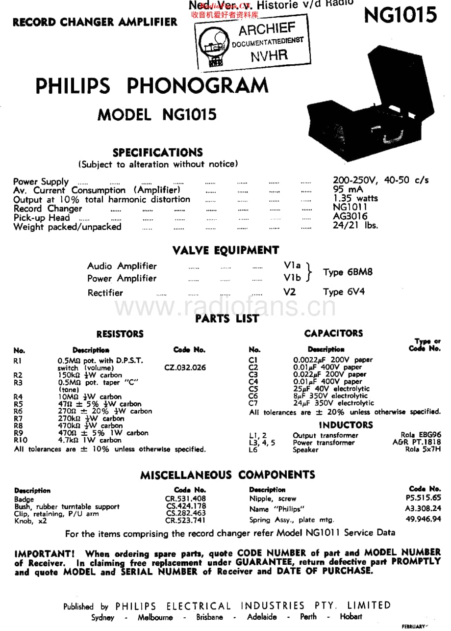 Philips_NG1015维修电路原理图.pdf_第1页